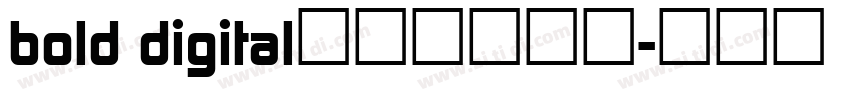bold digital免费字体下载字体转换